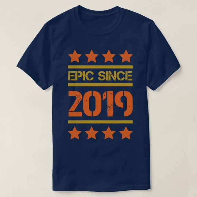 Camiseta Epic Desde O Aniversário Familiar De 2019, Dando P (Frente do Design)