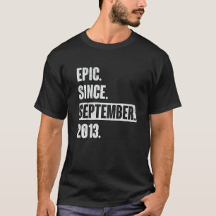 Camiseta Epic Desde Setembro De 2013 9 Anos 9º Aniversário