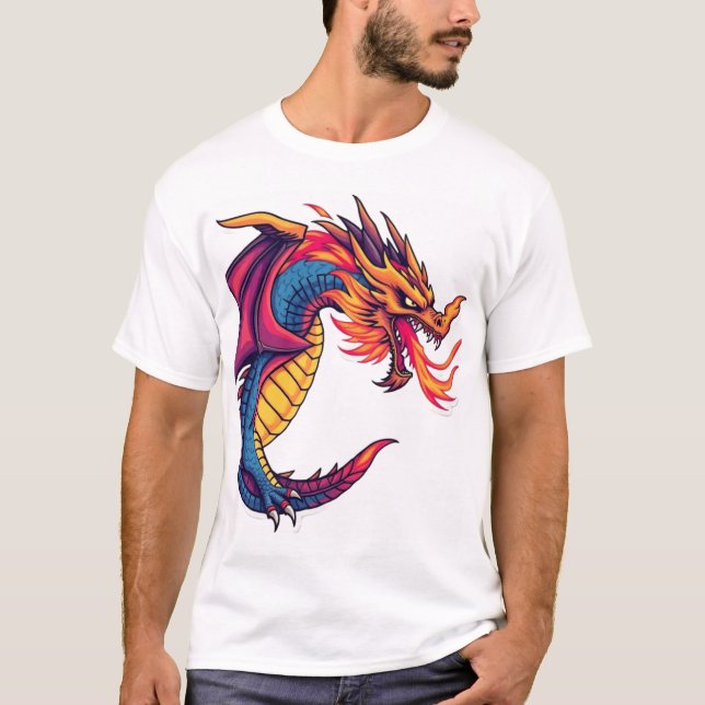 Camiseta Epic Dragon Design - Disponível em T-Shirts! (Frente)