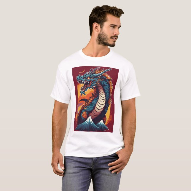 Camiseta Epic Dragon, Epic Threads: Vista a lenda (Frente Completa)