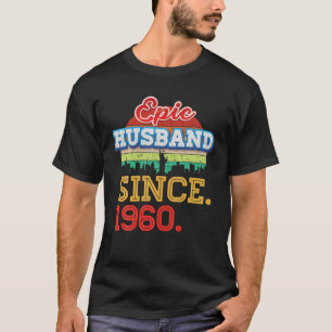 Camiseta Epic Husband Desde 1960 62º Aniversário De Casamen