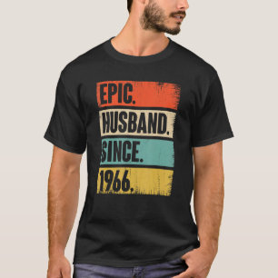 Camiseta Epic Husband Desde 1966 56 Anos De Casamento Anniv