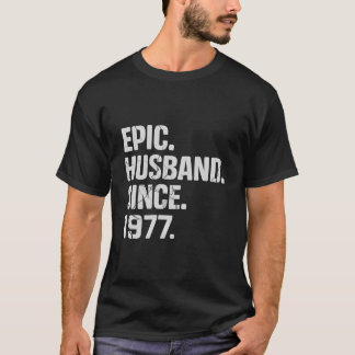 Camiseta Epic Husband Desde 1977 46º Aniversário De Casamen
