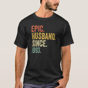 Camiseta Epic Husband Desde 1993 30 Anos De Casamento De 30