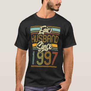 Camiseta Epic Husband Desde 1997 26 Ano 26 Casamento Anniv