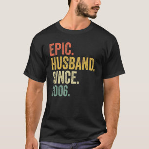 Camiseta Epic Husband Desde 2006 17 Anos 17 Casamento Anni