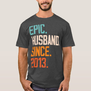 Camiseta Epic Husband Desde 2013, Casal Da Família