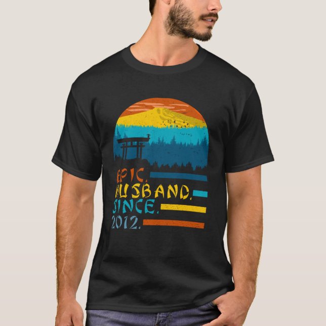 Camiseta Epic Husband Since 2012 Men s 7th Anniversary Awes (Frente)