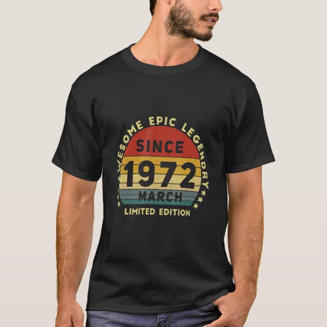 Camiseta Epic Incrível Desde Março De 1972 (Frente)