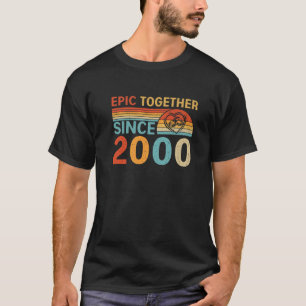 Camiseta Epic Juntos Desde 2000 Casal 21Rua Engraçado Anniv