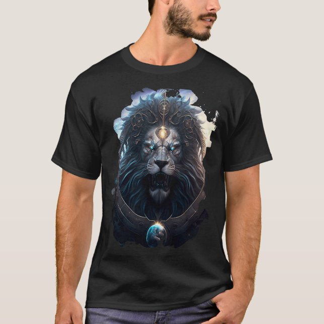 Camiseta Epic Leo, o sinal zodíaco da força 1 (Frente)
