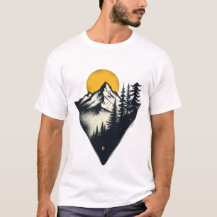 Camiseta Epic Mountain Escape: Design de Aventura Natural N