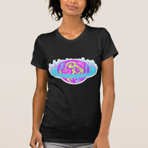 Camiseta Epic Neon Saturn Flaming Planet Design