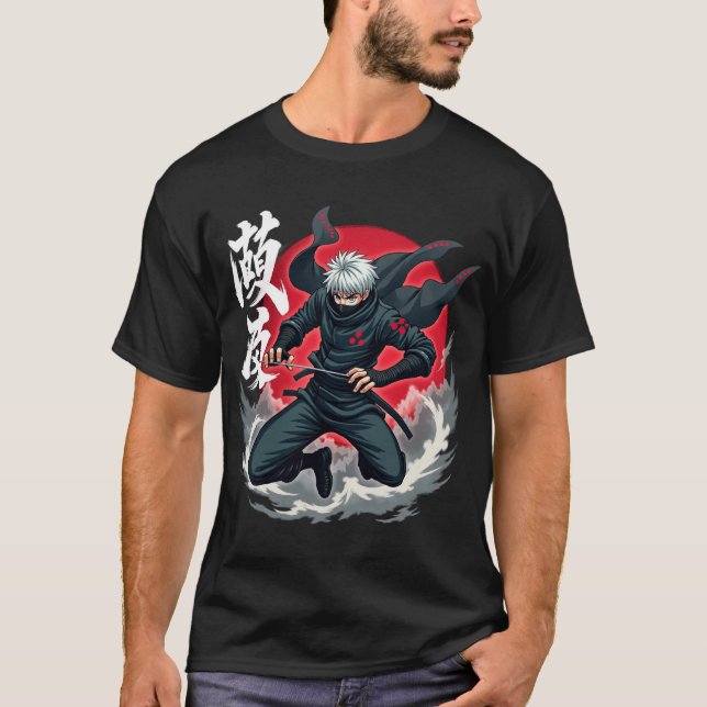 Camiseta Epic Ninja Warrior - Japonês Samurai Anime Shinobi (Frente)
