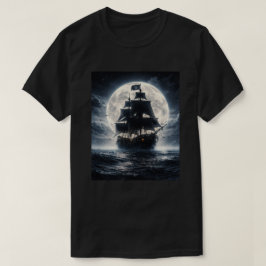 Camiseta Epic Pirate Ship Moon T-Shirt – Dark Ocean Pirate