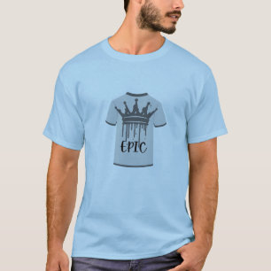 Camiseta "Epic Royalty" Coroa e Grunge Art T-Shirt