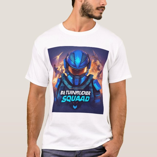 Camiseta "Epic Showdown: Heroes vs. Forças Corporativas" (Frente)