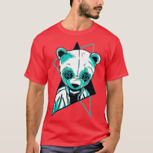 Camiseta Epic Trippy Panda Rave Design Abstrato