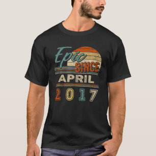 Camiseta Epic Vintage Desde Abril De 2017, 5 Anos