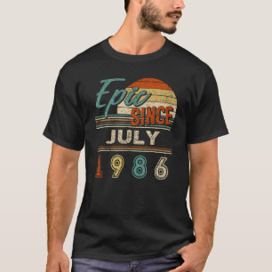Camiseta Epic Vintage Desde Julho De 1986 36 Anos De Idade