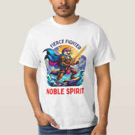 Camiseta Epic Warrior Otter com Espada em Mão
