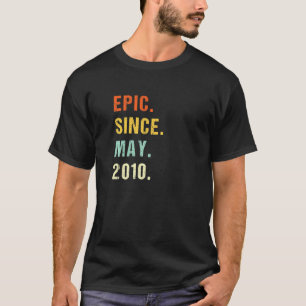 Camiseta Épica De Aniversário De 12 Desde Maio De 2010 12 A