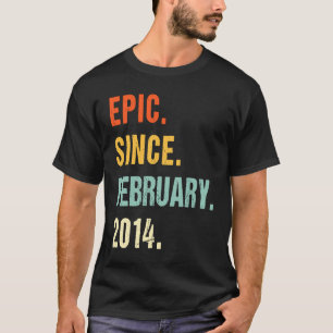 Camiseta Épica De Nono Aniversário Desde Fevereiro De 2014,