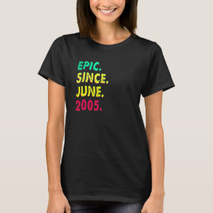 Camiseta Épico de 17 Anos Desde o Aniversário de 17 Anos em