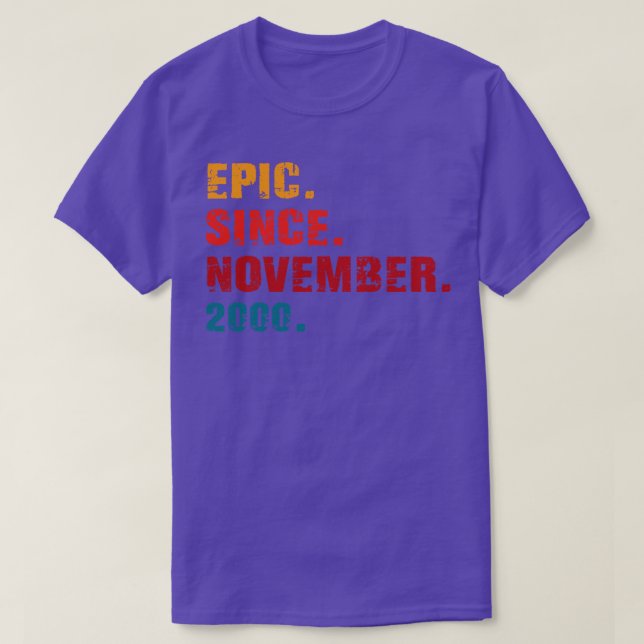 Camiseta épico desde novembro de 2000 (Frente do Design)