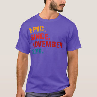 Camiseta épico desde novembro de 2000