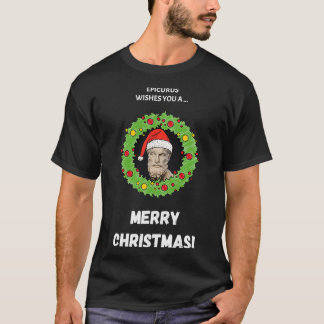 Camiseta Epicurus Deseja Um Feliz Natal