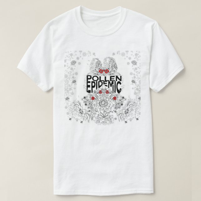 Camiseta Epidemia do pólen (Frente do Design)