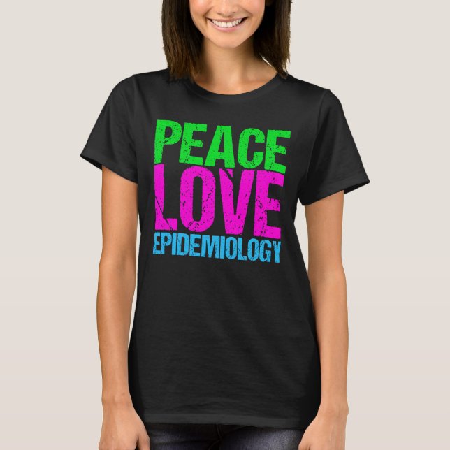 Camiseta Epidemiologia do amor da paz (Frente)