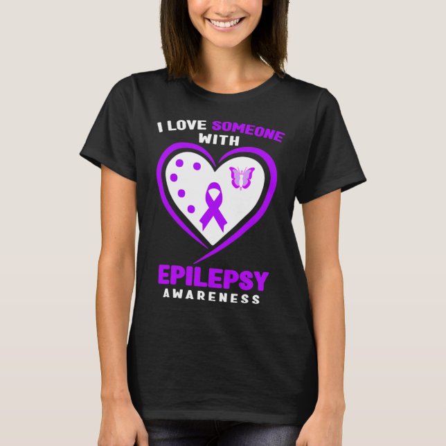 Camiseta Epilepsia - Adoro Alguém Com Sensibilização Epilep (Frente)