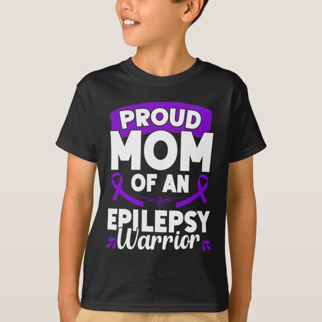 Camiseta Epilepsia Apoio ao Guerreiro Mês de Sensibilização (Frente)