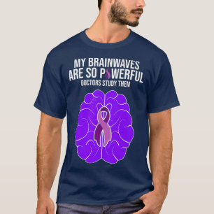 Camiseta Epilepsia Consciência Figurino Minhas Ondas cerebr
