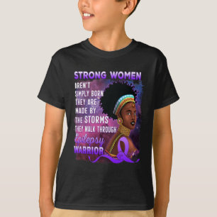 Camiseta Epilepsia Consciência Forte Mulheres Negras Guerre