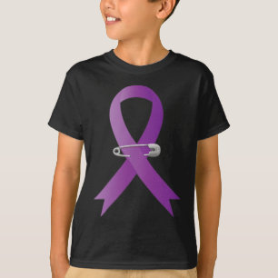 Camiseta Epilepsia Consciência Purple Ribbon Super Hero