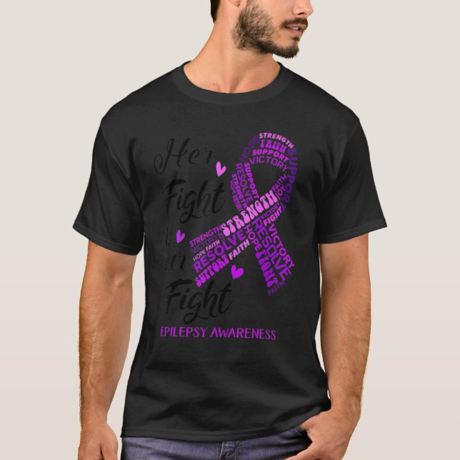 Camiseta Epilepsia Consciência Que Sua Luta É Nossa Luta Ro (Frente)