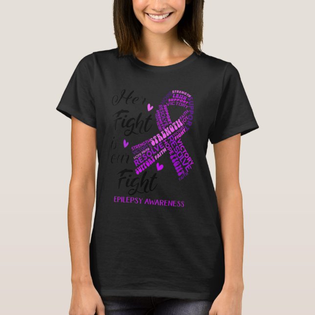 Camiseta Epilepsia Consciência Que Sua Luta É Nossa Luta Ro (Frente)