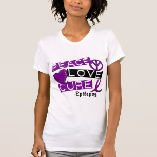 CAMISETA EPILEPSIA DA CURA DO AMOR DA PAZ