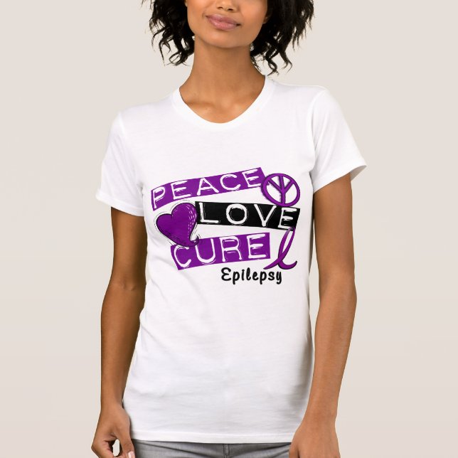 CAMISETA EPILEPSIA DA CURA DO AMOR DA PAZ (Frente)