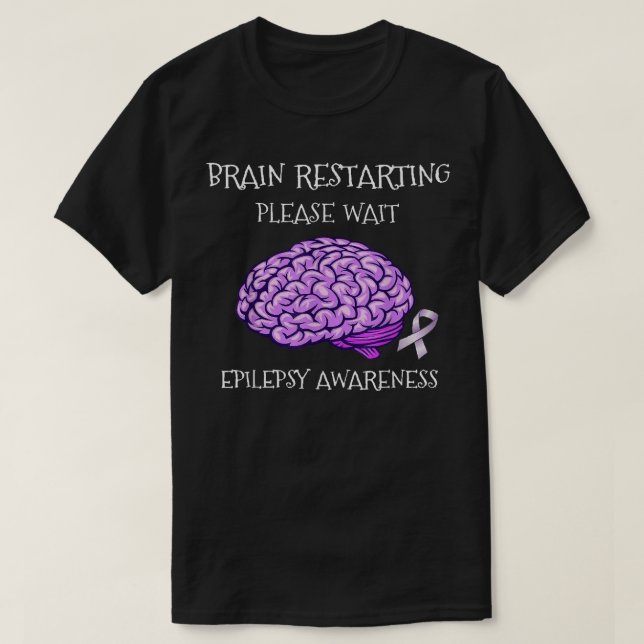 Camiseta Epilepsia Engraçada Sensibilização Mulheres Crianç (Frente do Design)