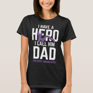 Camiseta Epilepsia Epilepsia Pai Herói Sensibilização Epile