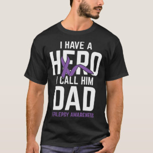 Camiseta Epilepsia Epilepsia Pai Herói Sensibilização Epile