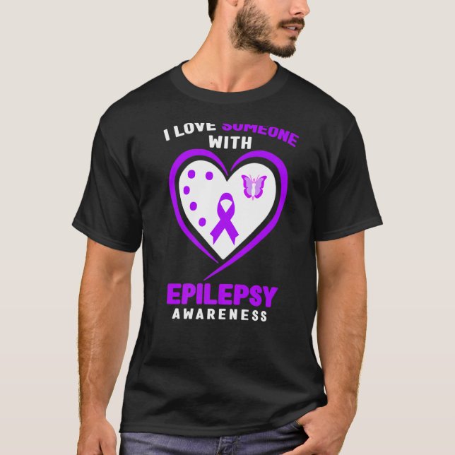 Camiseta Epilepsia Eu Amo Alguém Com Sensibilização Epileps (Frente)