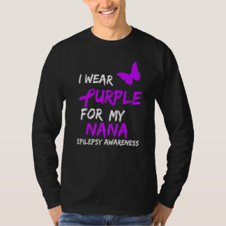 Camiseta Epilepsia Eu Visto Roxo Para Minha Fita Nana