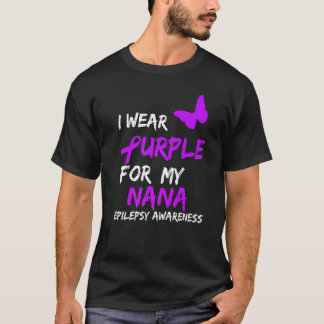 Camiseta Epilepsia Eu Visto Roxo Para Minha Fita Nana