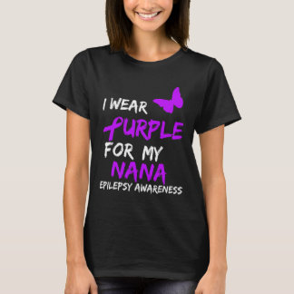 Camiseta Epilepsia Eu Visto Roxo Para Minha Fita Nana