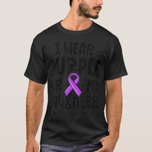 Camiseta Epilepsia Fita Eu Visto Roxo Para Minha Filha Em G